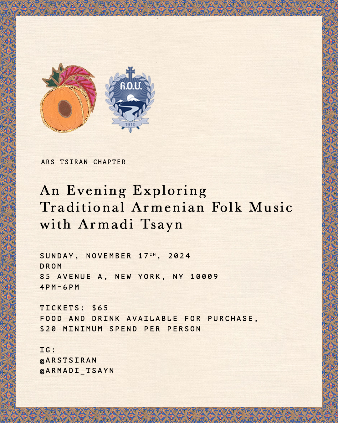 Campaign cover image for FOLK MUSIC WITH ARMADI TSAYN