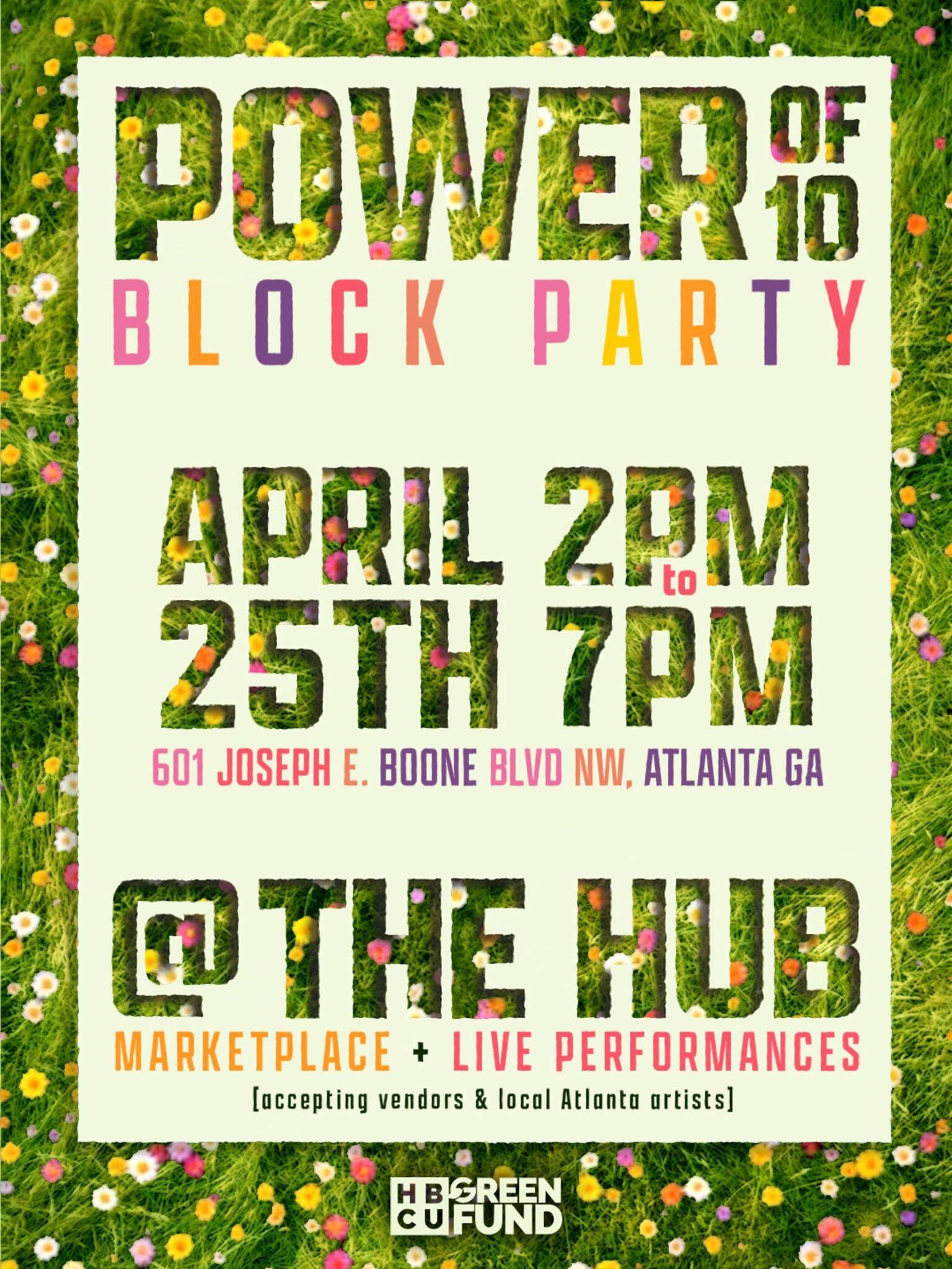 Campaign cover image for POWER OF 10 BLOCK PARTY