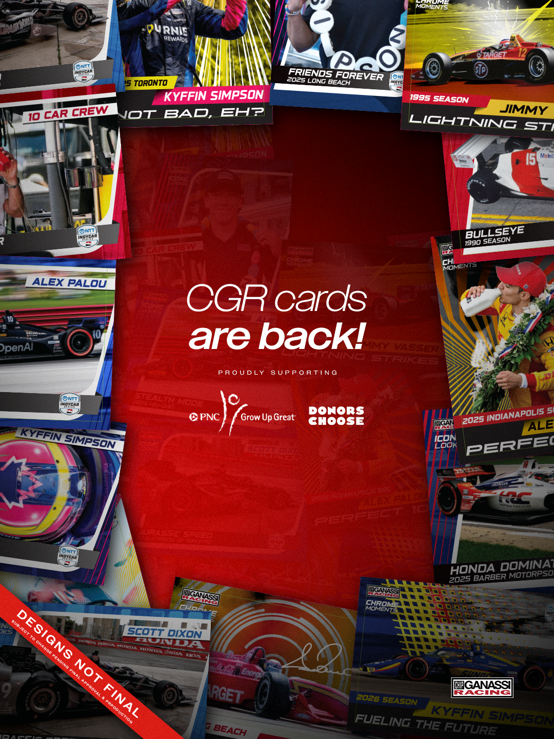 Campaign cover image for Chip Ganassi Racing 2026 Trading Cards: Iconic Moments