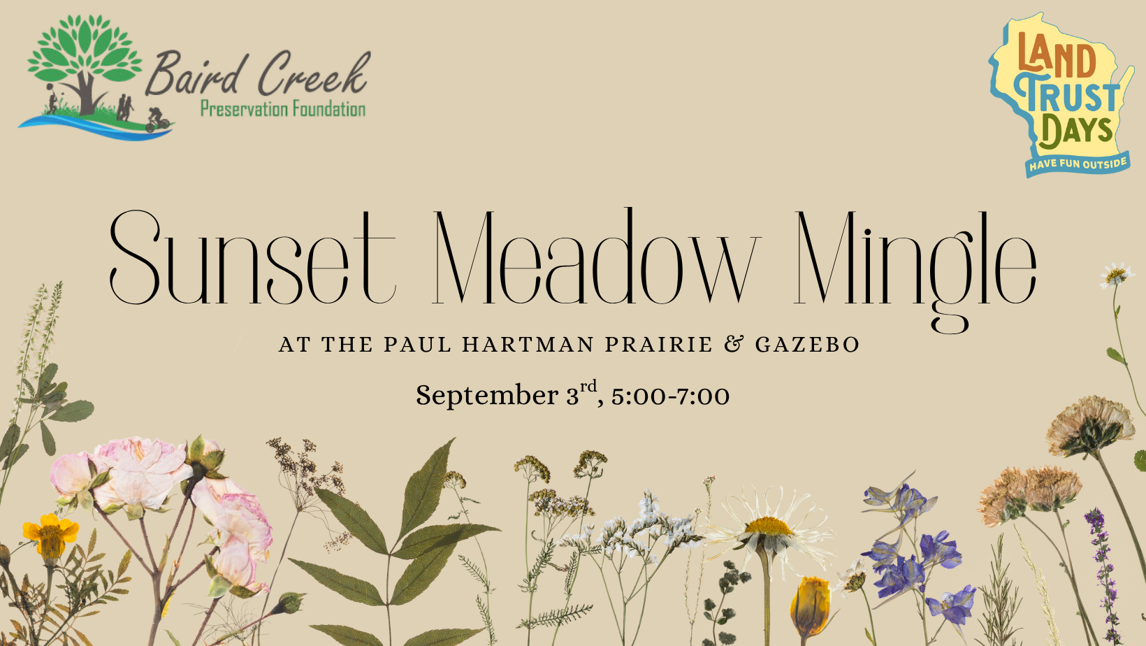 Campaign cover image for Sunset Meadow Mingle - Land Trust Days Event - Sep. 3th
