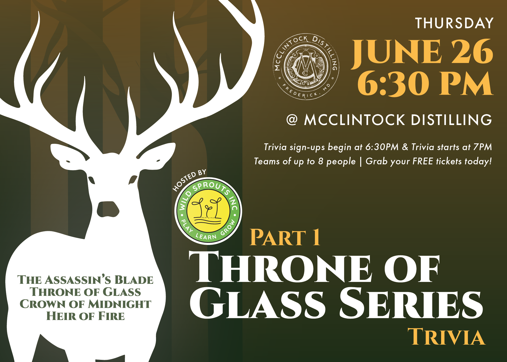 Campaign cover image for Throne of Glass Trivia Night