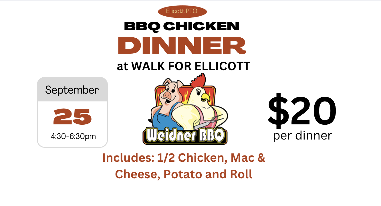 Campaign cover image for (Walk Up) Chicken BBQ at Ellicott Elementary 2025