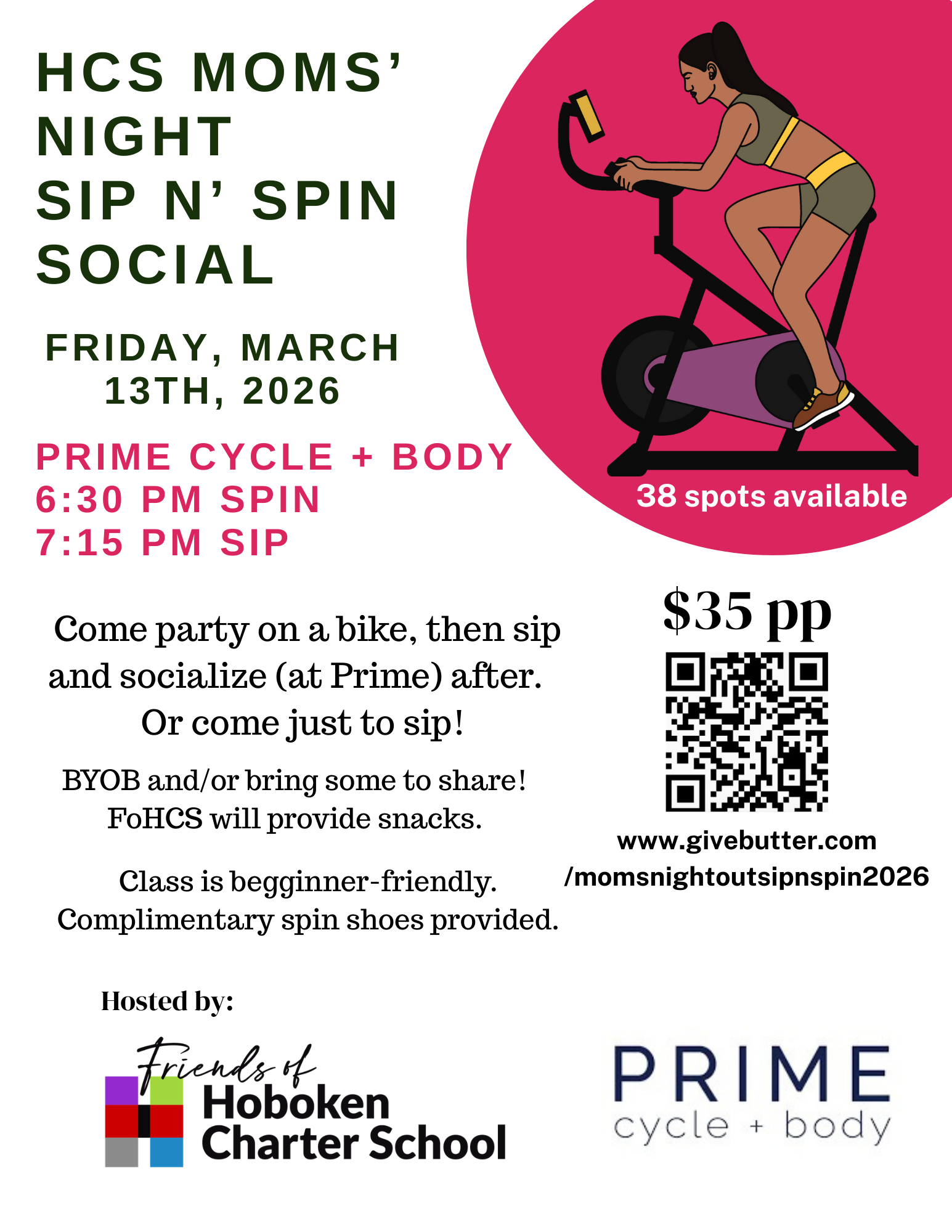 Campaign cover image for Moms' Night Out - Sip N' Spin Social