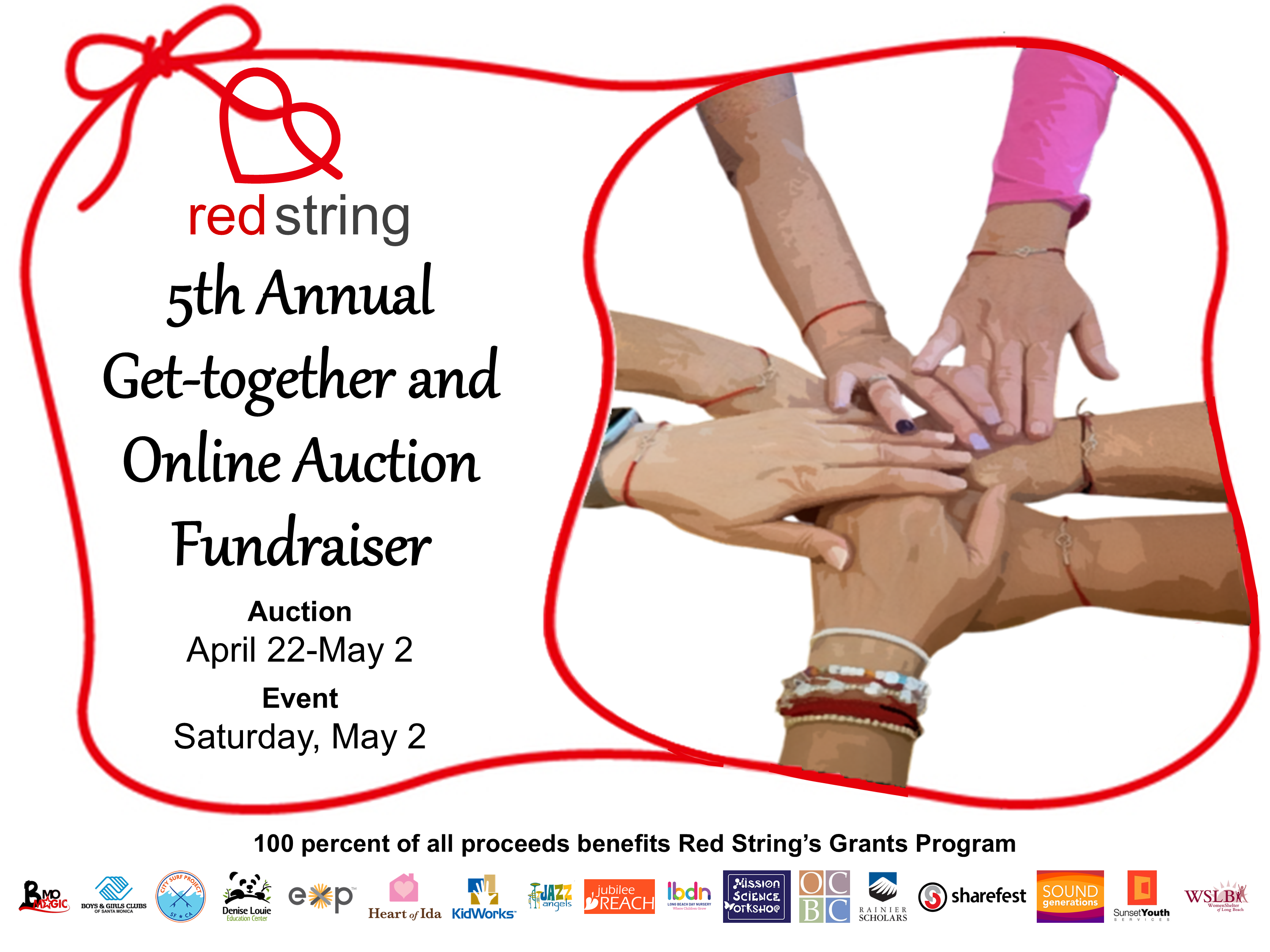 Campaign cover image for Red String 5th Annual Get Together and Online Charity Auction 💞🎉