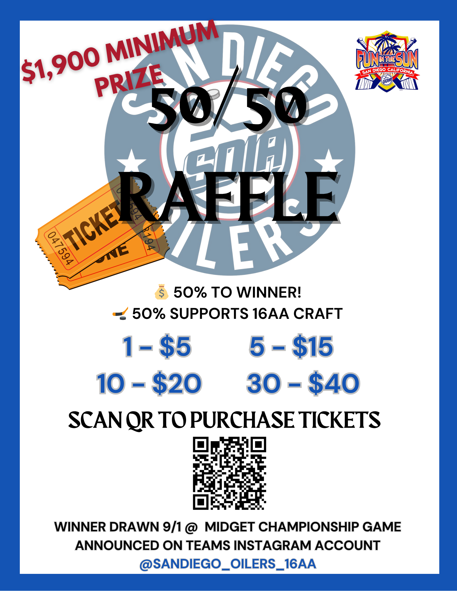 Campaign cover image for Midget AA Craft - 50/50 Raffle ONLY
