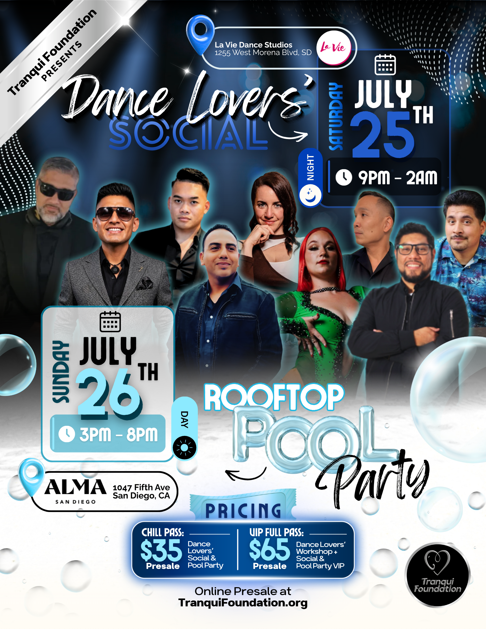 Campaign cover image for Tranqui Weekend 💙 July 25 & 26 🩵