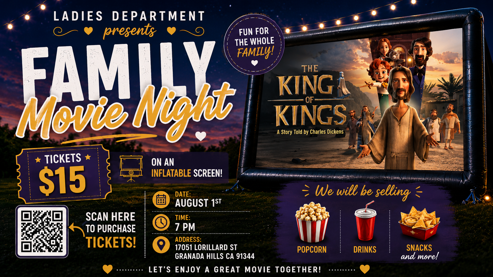 Campaign cover image for Family Movie Night