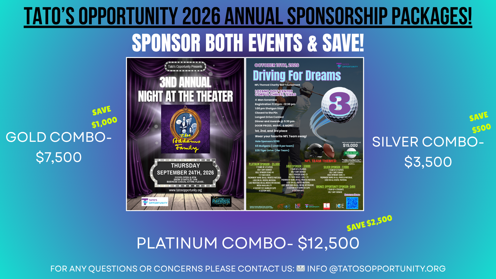 Campaign cover image for Tato's Opportunity 2026 Annual Sponsorship Deals!