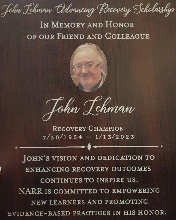Campaign cover for John Lehman Advancing Recovery Scholarship Fund