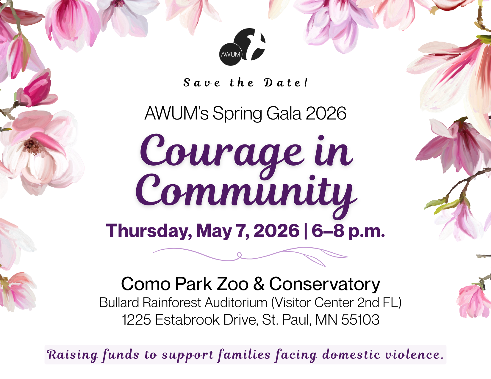 Campaign cover image for Courage in Community | AWUM's 2026 Spring Gala
