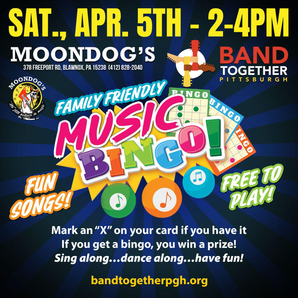 Campaign cover image for 4/5/2025 Family Friendly Music Bingo