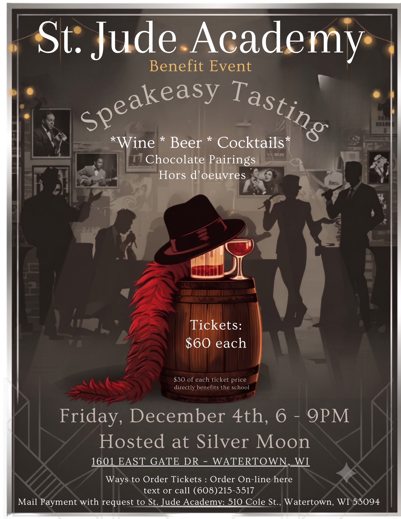 Campaign cover image for St. Jude Academy "Speakeasy Tasting"