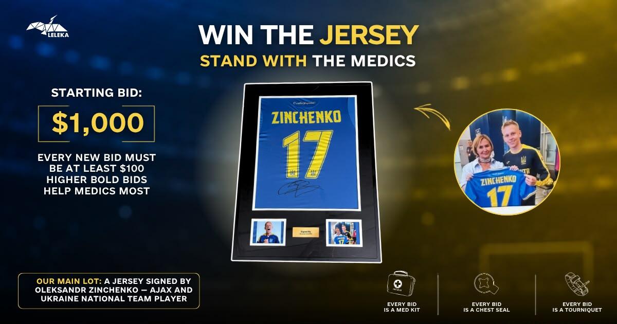 Campaign cover image for Win the Soccer Jersey. Stand With the Medics.