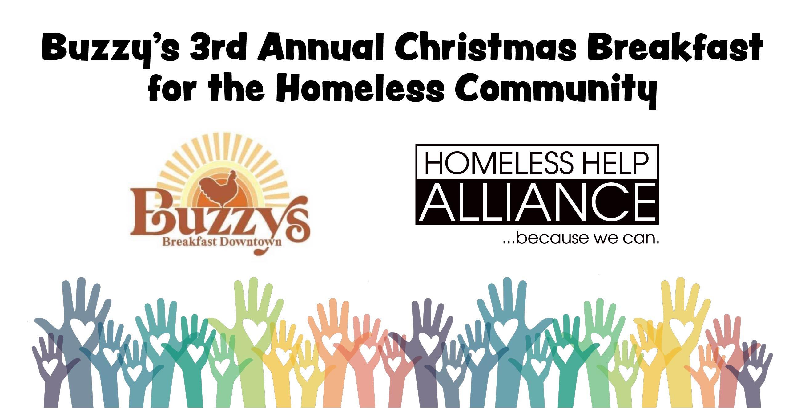 Campaign cover image for Buzzy's 3rd Annual Christmas Breakfast for the Homeless Community