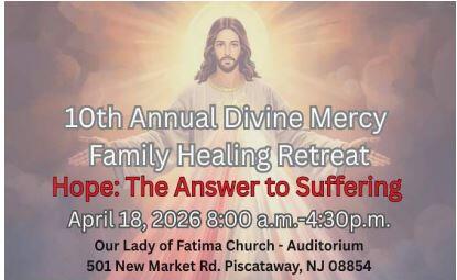 Campaign cover image for 10th Annual Divine Mercy Family Healing Retreat
