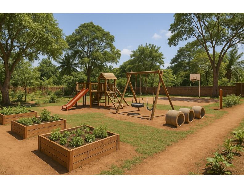 Campaign cover image for Bayganda and Black Pine Circle are building A Community Park and Garden!