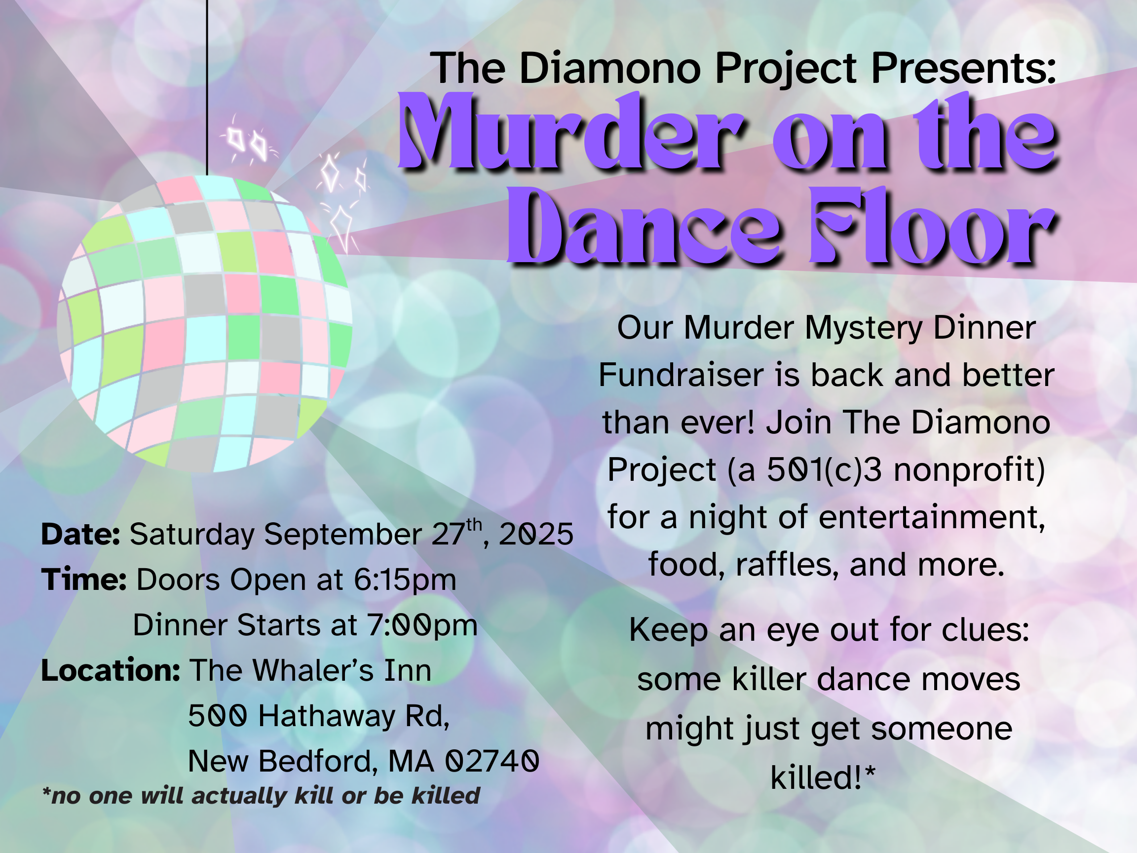 Campaign cover image for Murder on the Dance Floor - Who Dunnit Dinner 2025