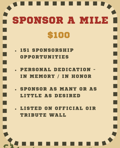 Campaign cover for OIR Sponsor A Mile