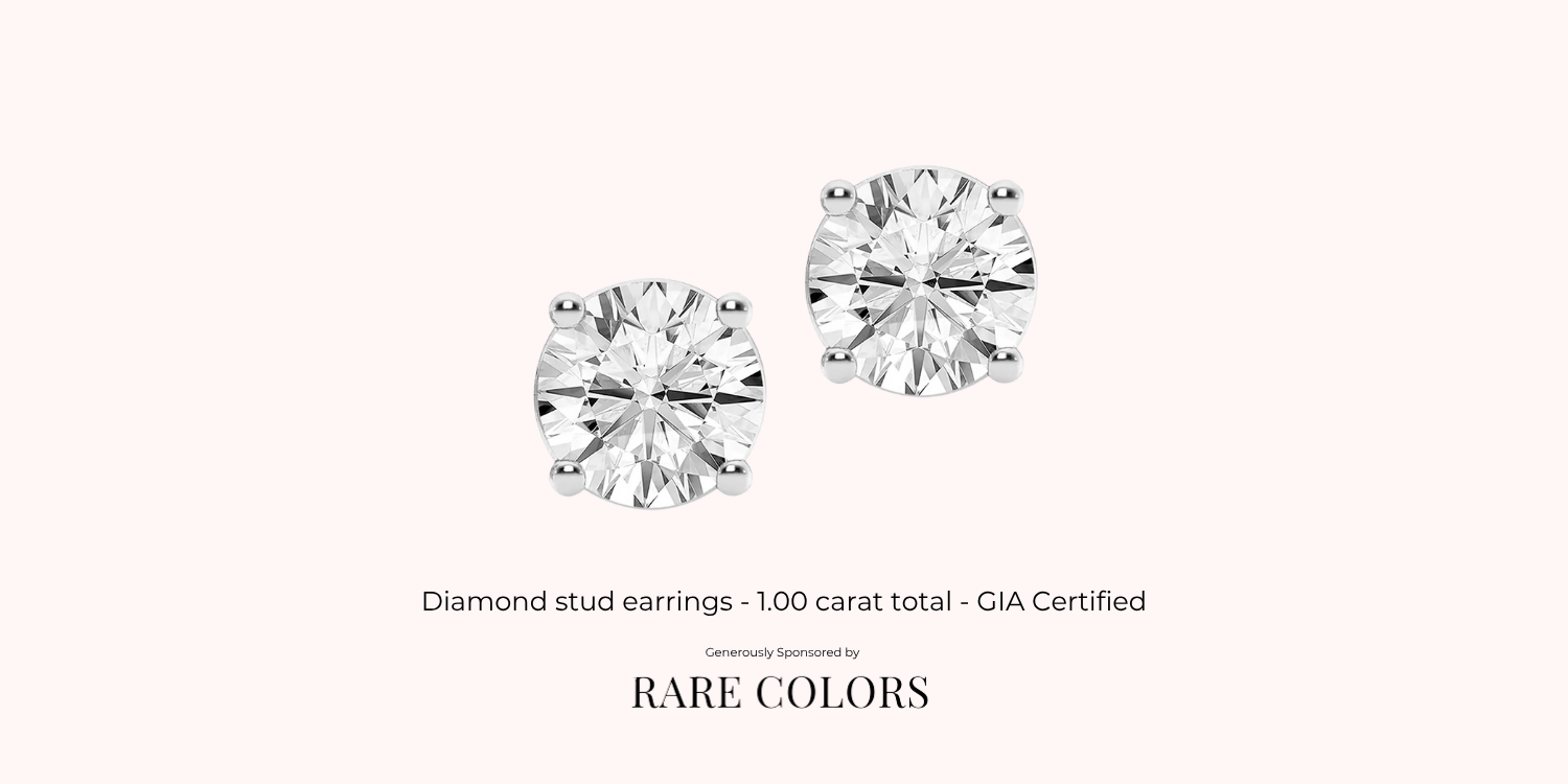 Campaign cover image for Diamond Earrings Raffle