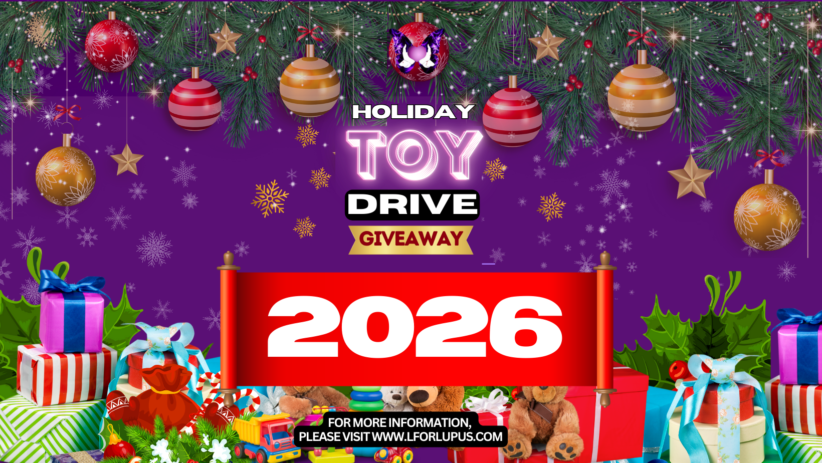 Campaign cover image for Toy Drive Giveaway 2026
