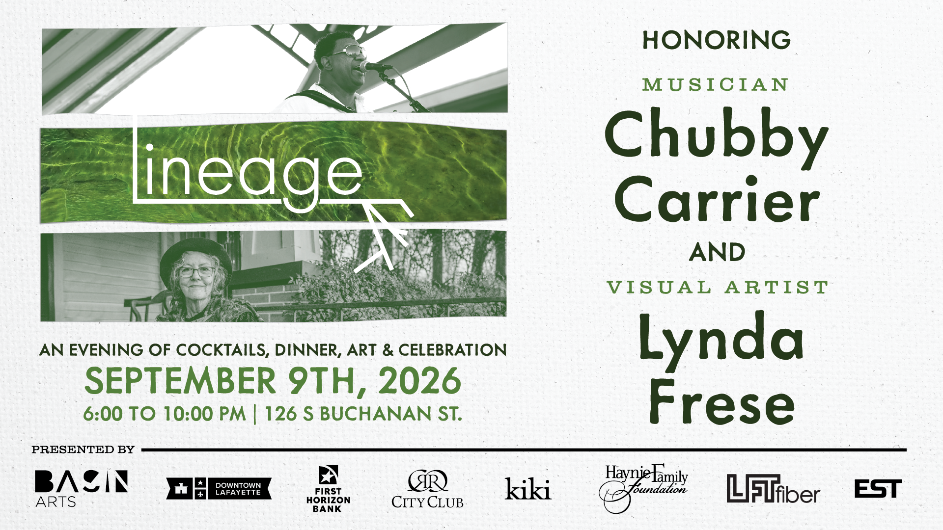 Campaign cover image for LINEAGE 2026 / An Evening to Support Basin Arts