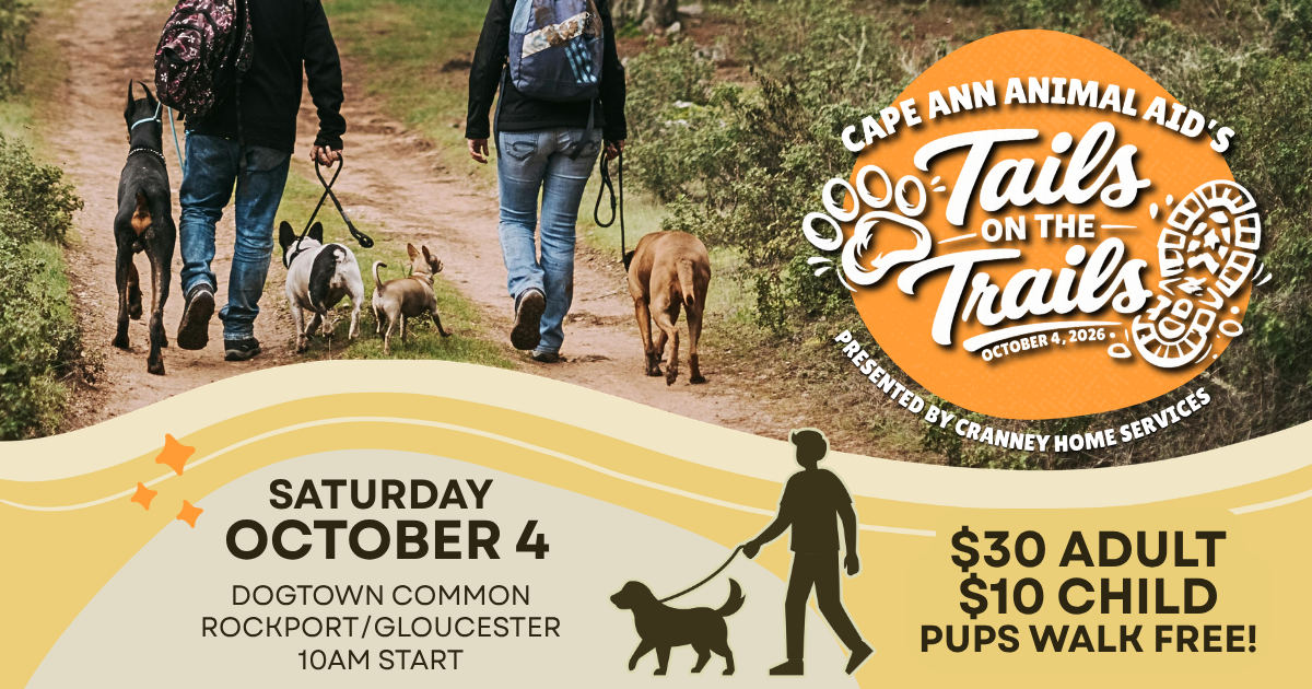 Campaign cover image for Cape Ann Animal Aid's "Tails on the Trails" Presented by Cranney Home Services