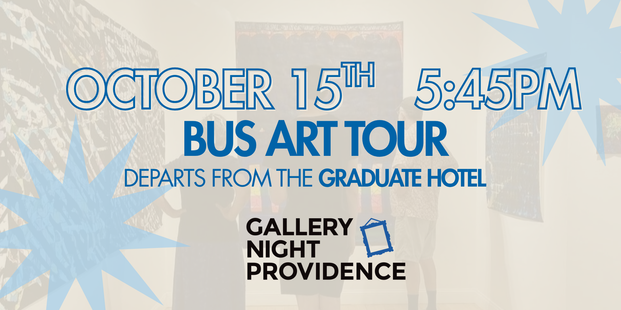 Campaign cover image for Gallery Night 2026 - October 15 Bus Tour 5:45PM