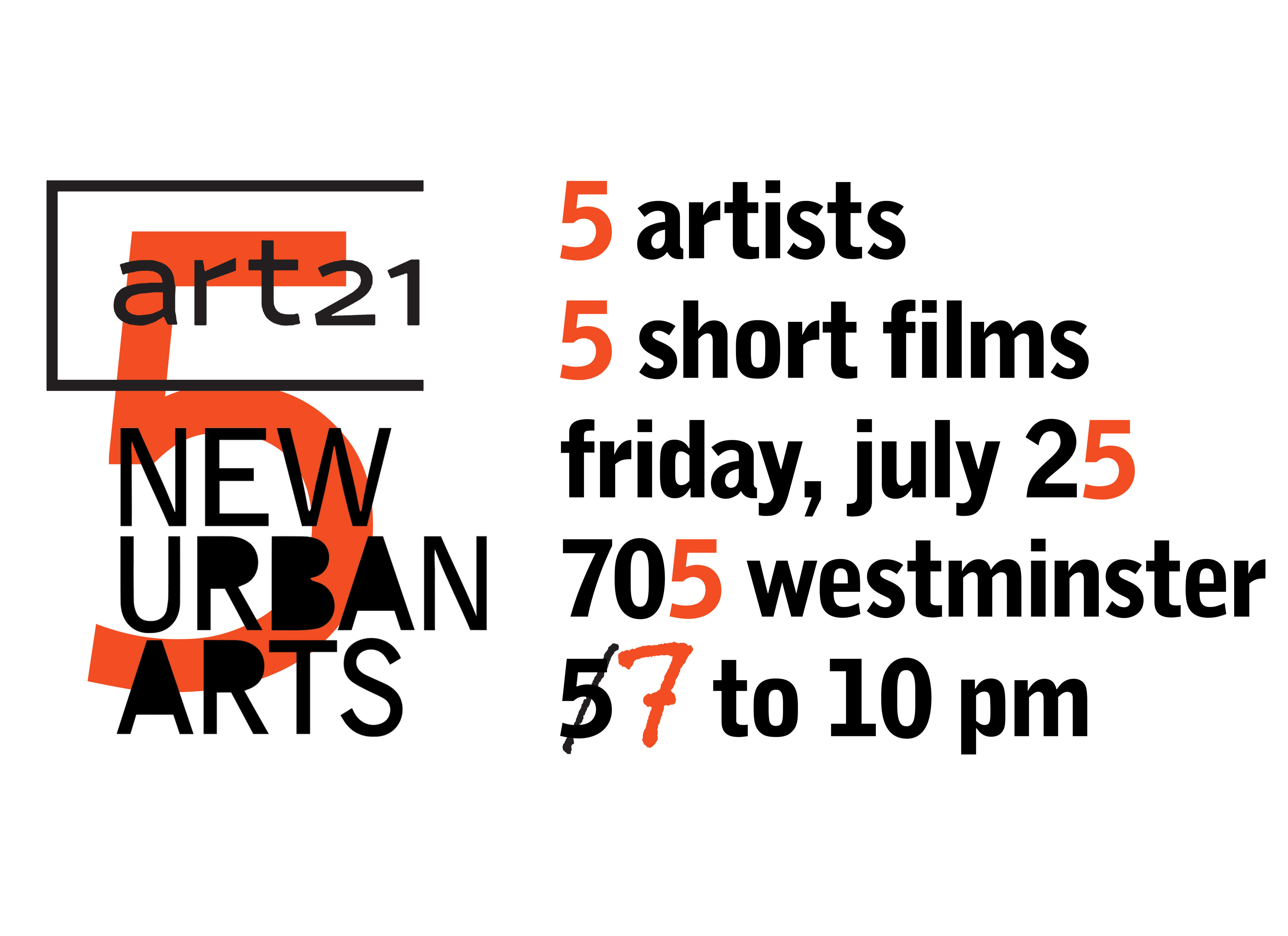 Campaign cover image for Art21 Screening at New Urban Arts