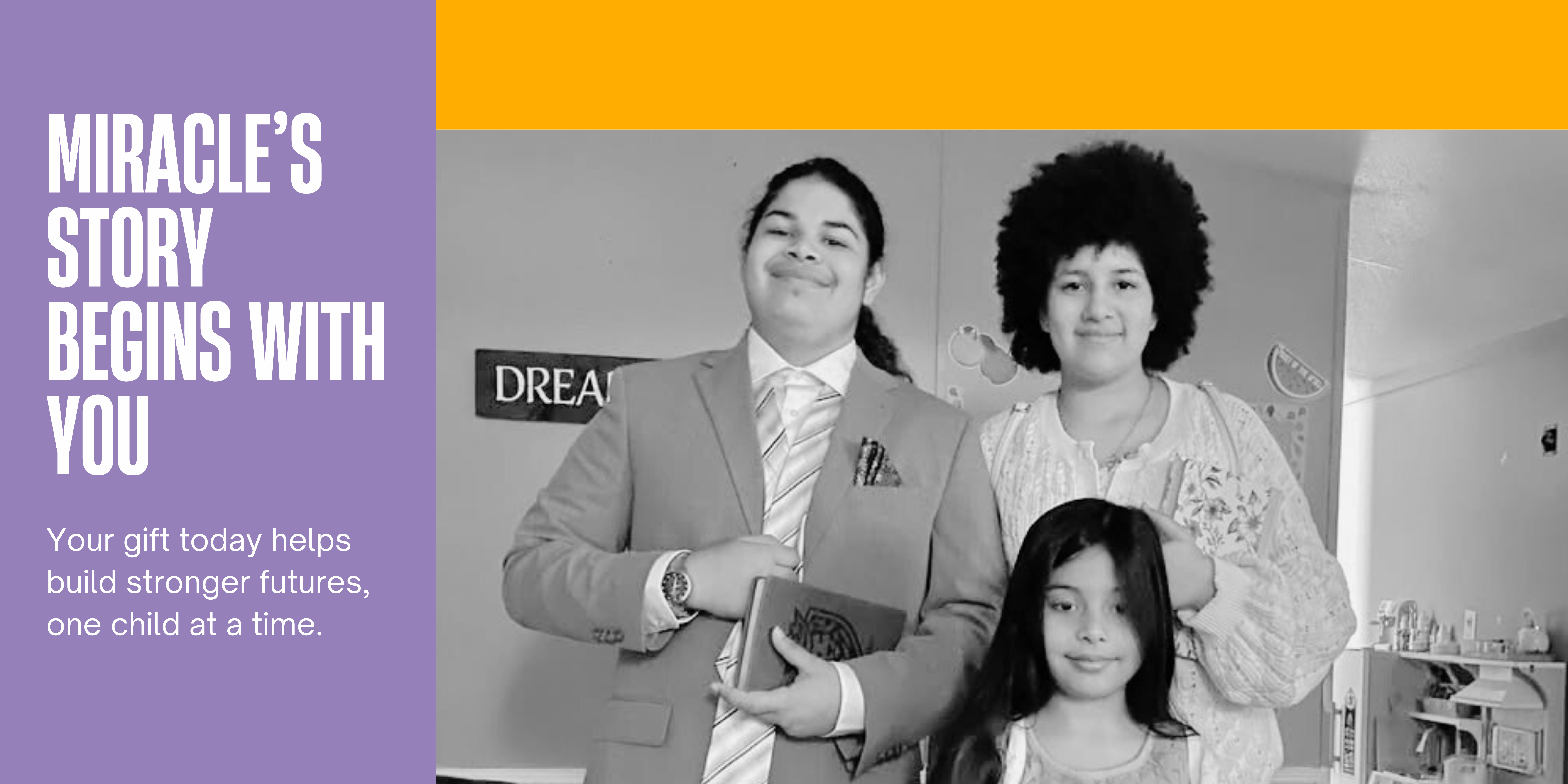 Campaign cover image for Miracle’s Story Begins With You