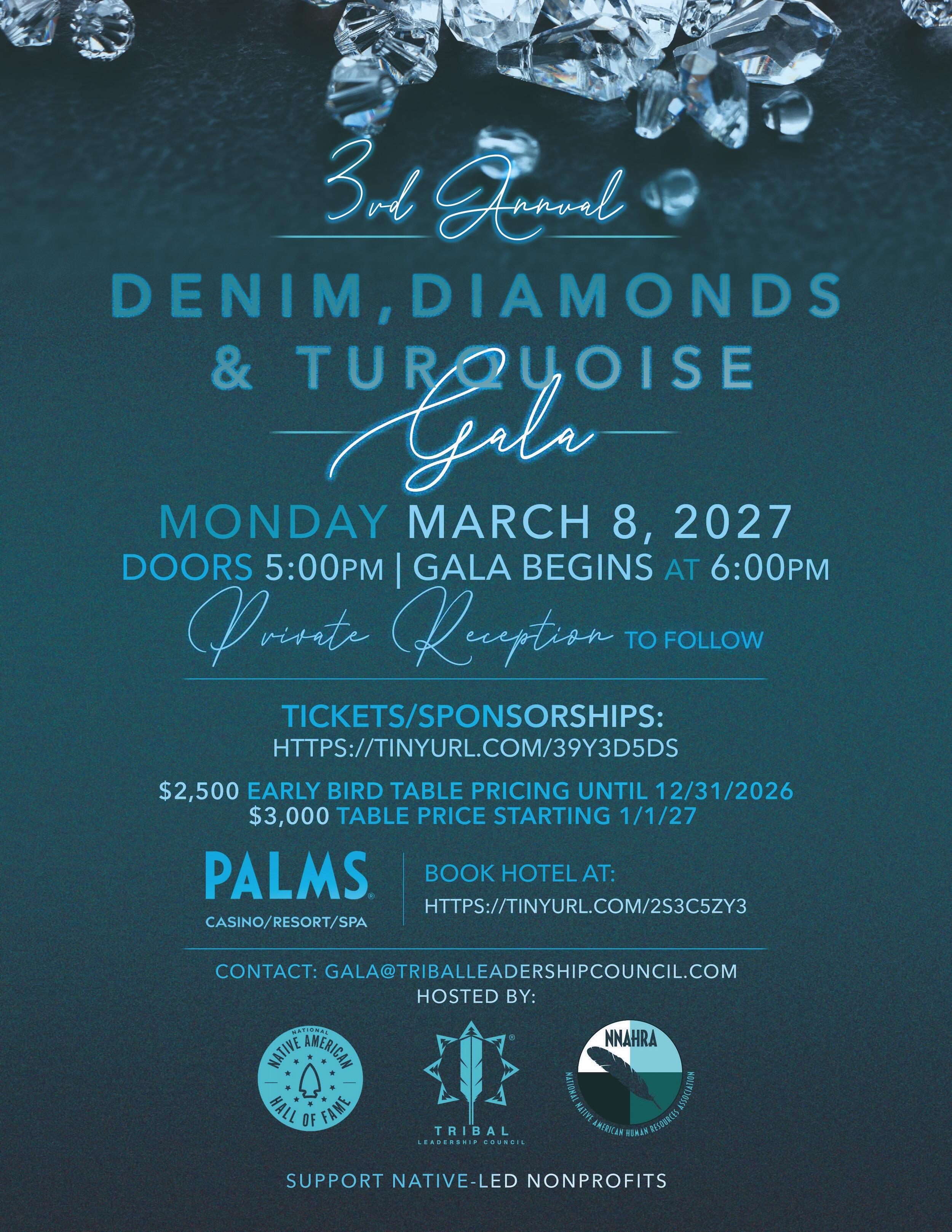 Campaign cover image for 3rd Annual Denim, Diamonds & Turquoise Gala