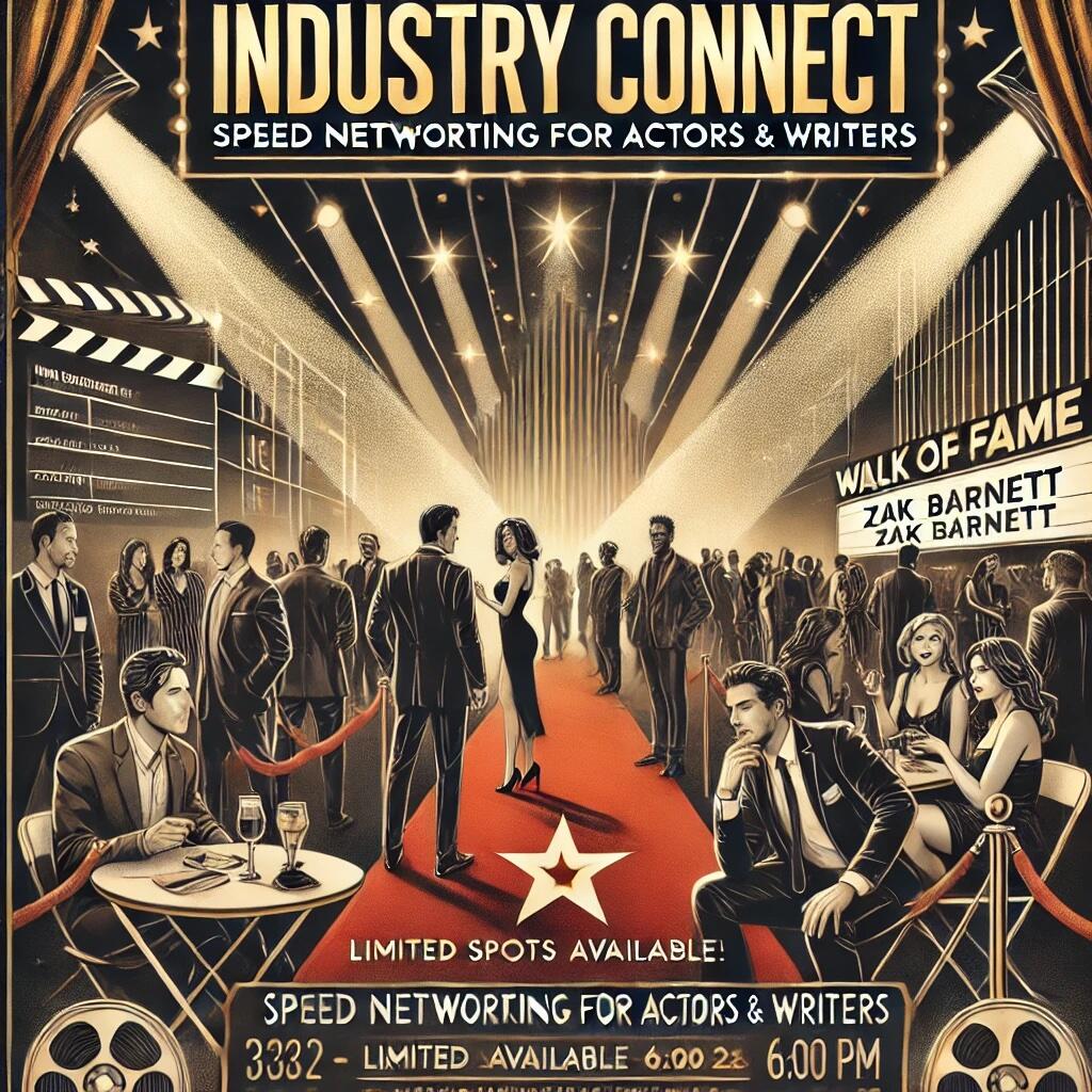 Campaign cover image for 🎭 INDUSTRY CONNECT: SPEED NETWORKING FOR ACTORS & WRITERS 🎬