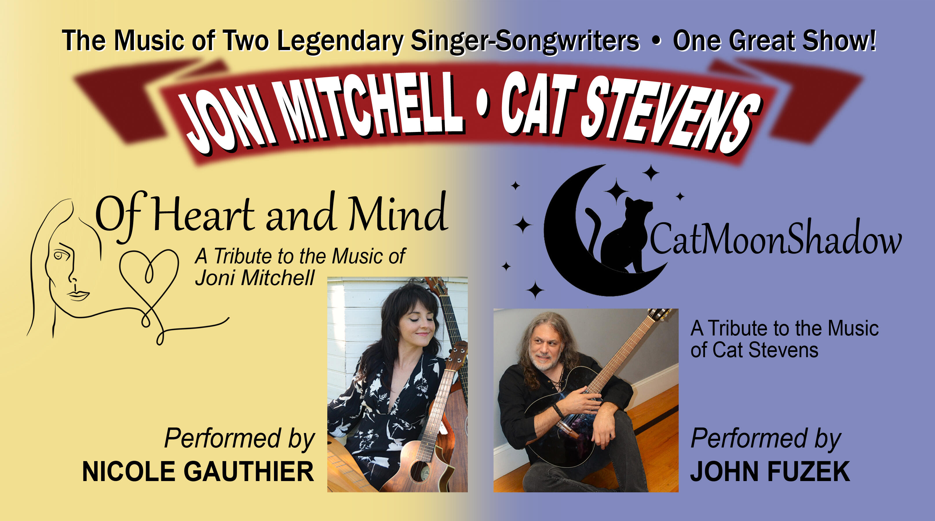 Campaign cover image for Joni Mitchell & Cat Stevens Tribute