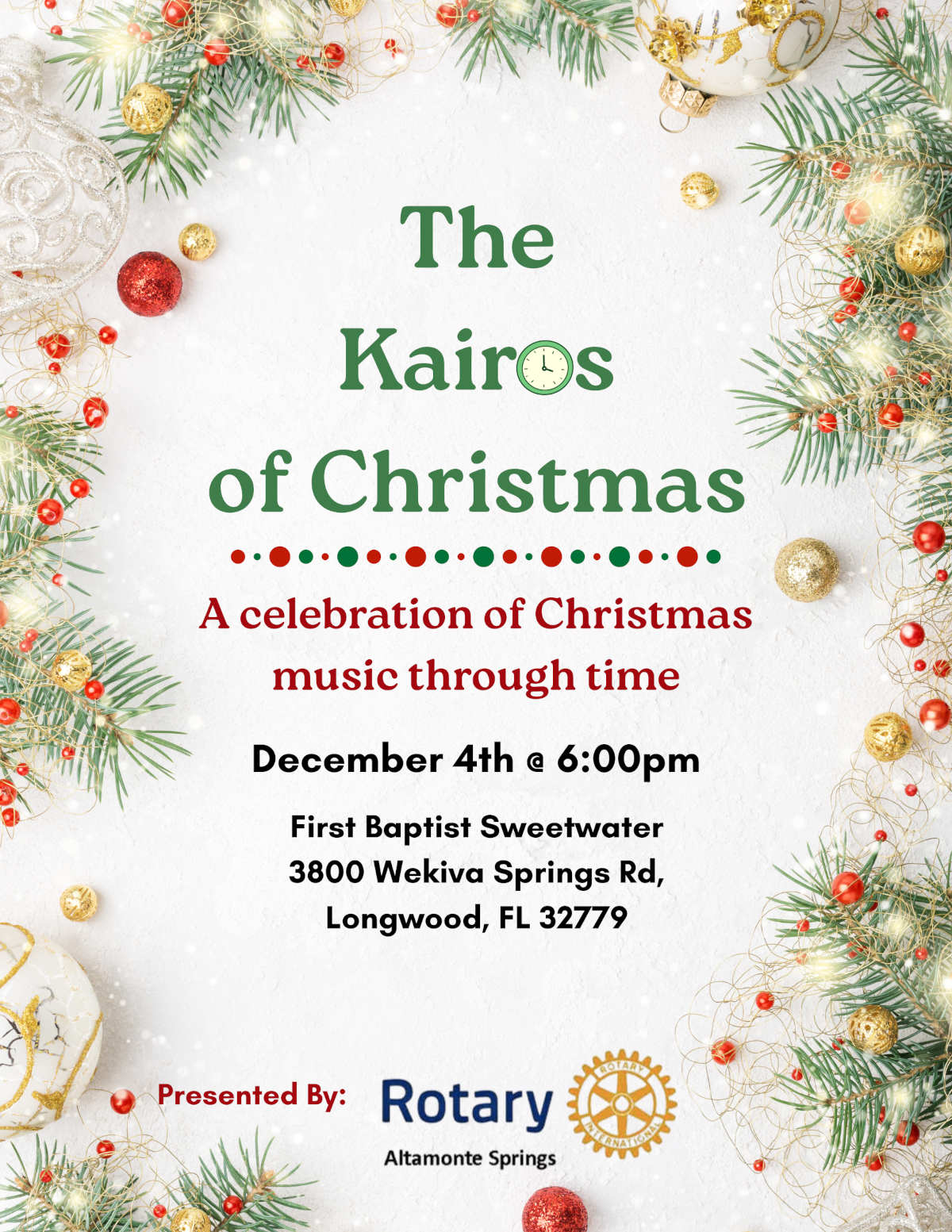 Campaign cover image for The Kairos of Christmas (Tickets available soon)