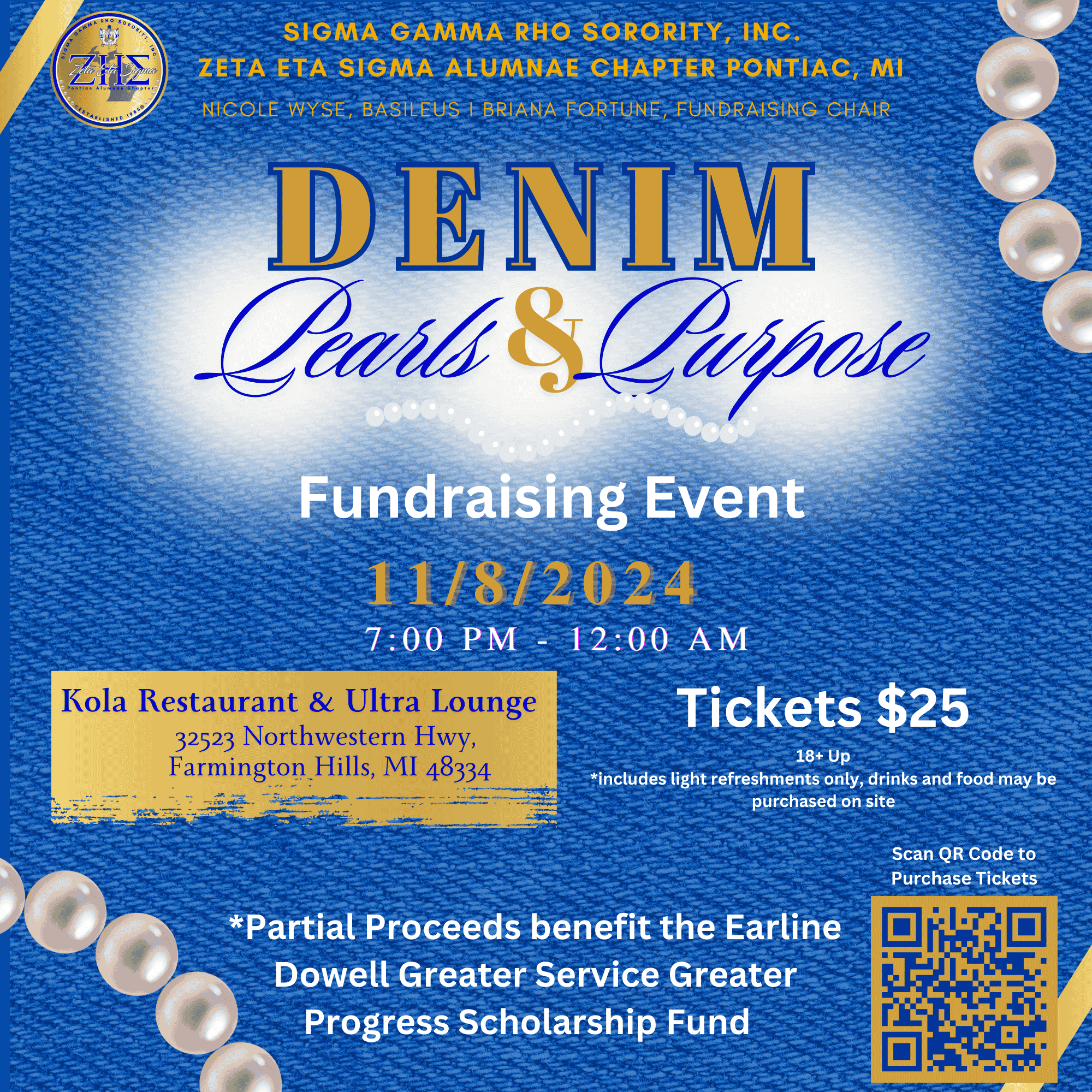 Campaign cover image for Denim, Pearls, & Purpose