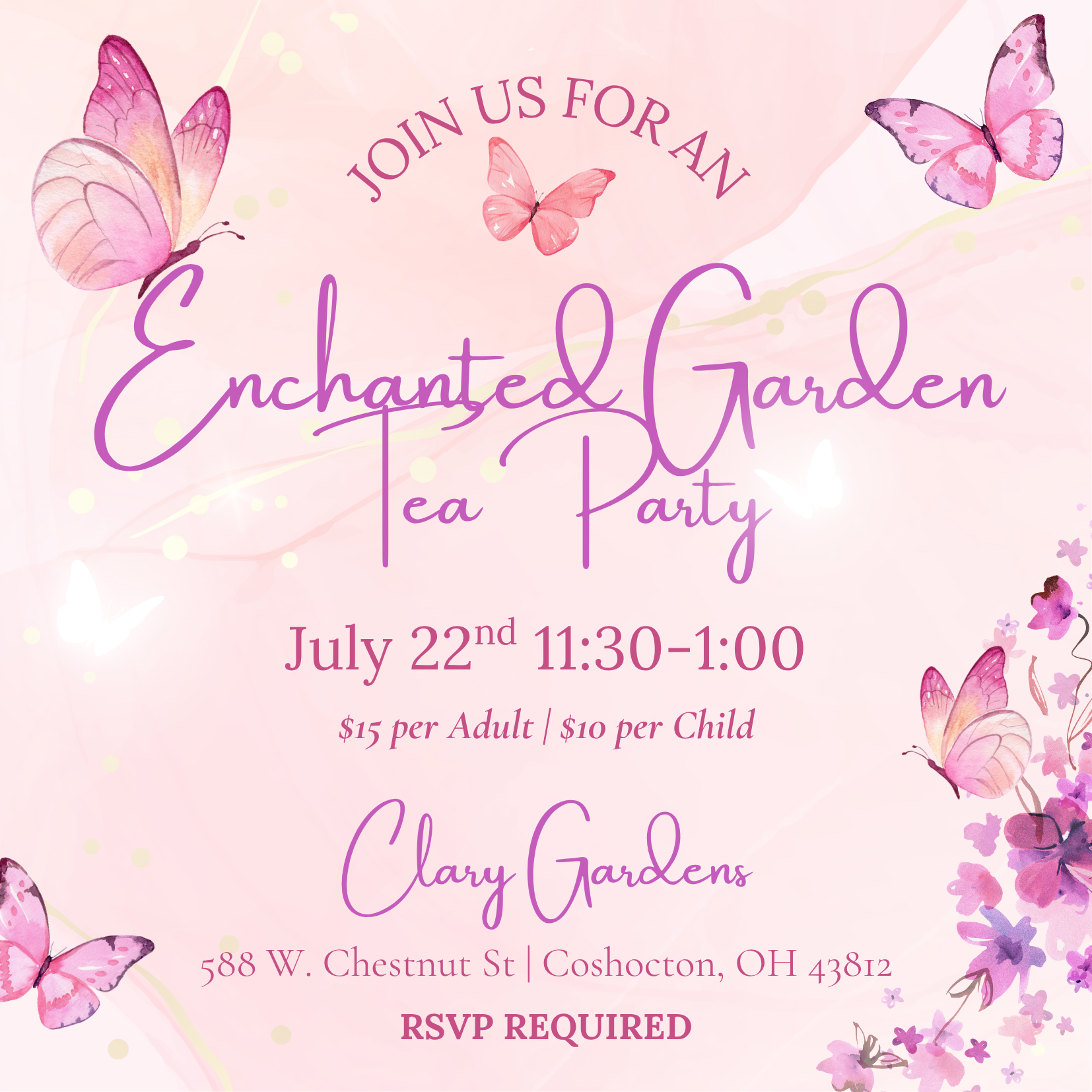 Campaign cover image for Enchanted Garden Tea Party