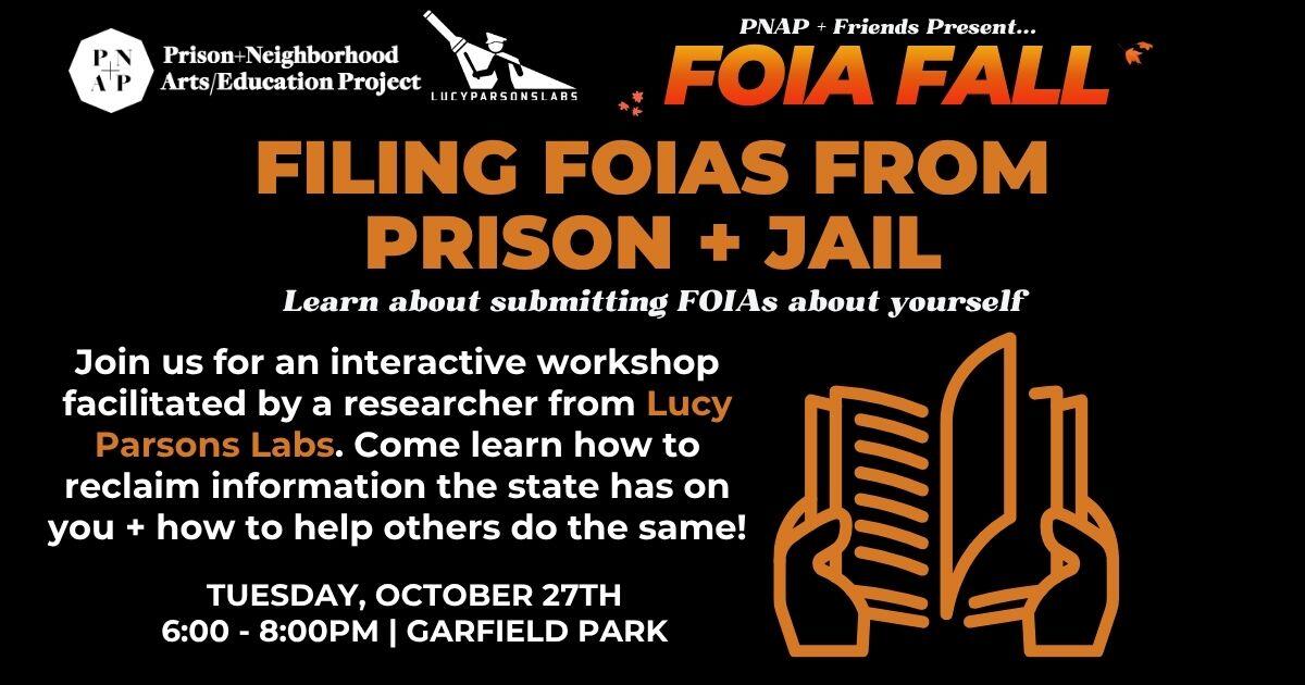 Campaign cover image for FOIA Fall: Filing FOIAs from Prison + Jail
