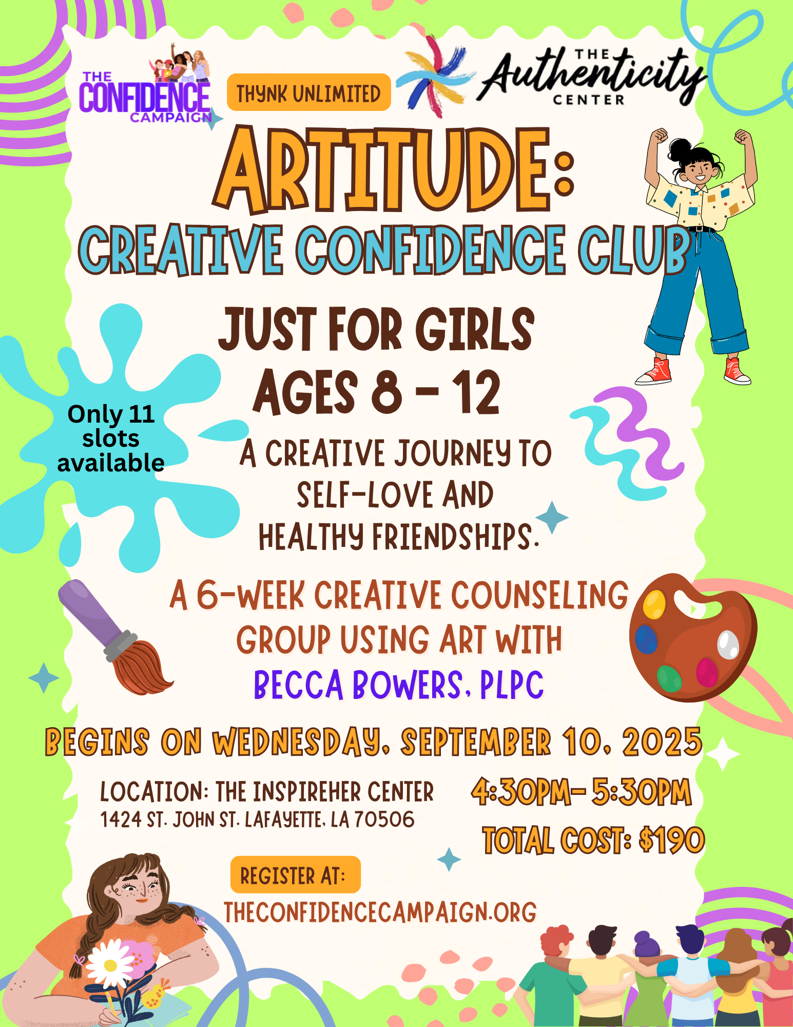 Campaign cover image for ARTITUDE: Creative Confidence Club for Girls, Ages 8-12