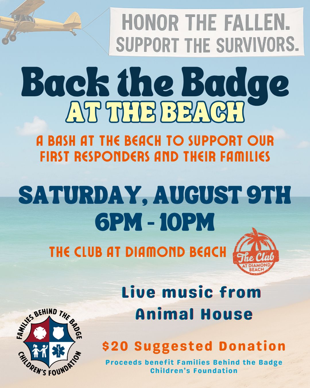 Campaign cover image for Back the Badge at the Beach