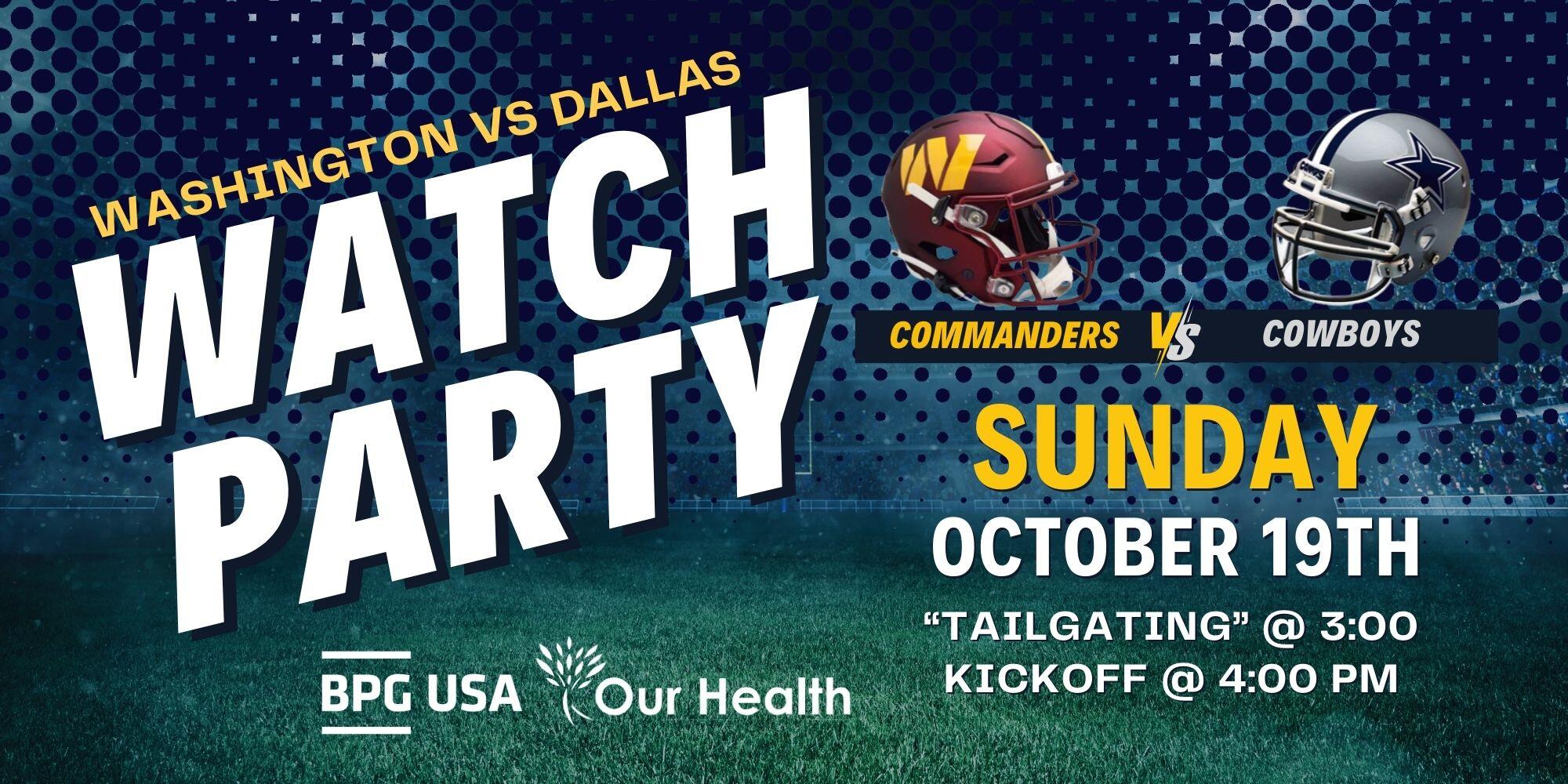 Campaign cover image for Washington-Dallas Watch Party