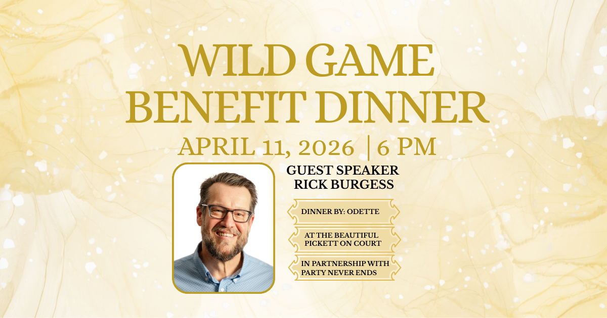 Campaign cover image for 2026 Wild Game Benefit Dinner Featuring Rick Burgess