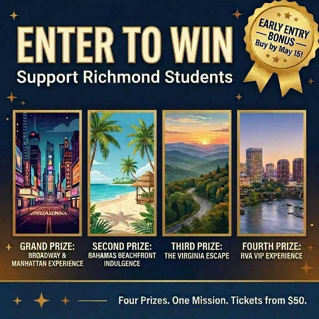 Campaign cover image for Win Luxury Experiences. Support Richmond Students.