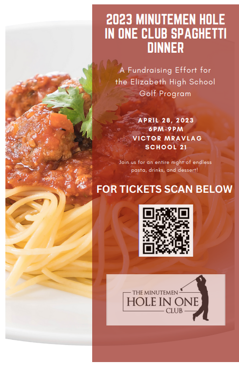 Campaign cover image for 2023 Inaugural Minutemen Hole In One Club Spaghetti Dinner