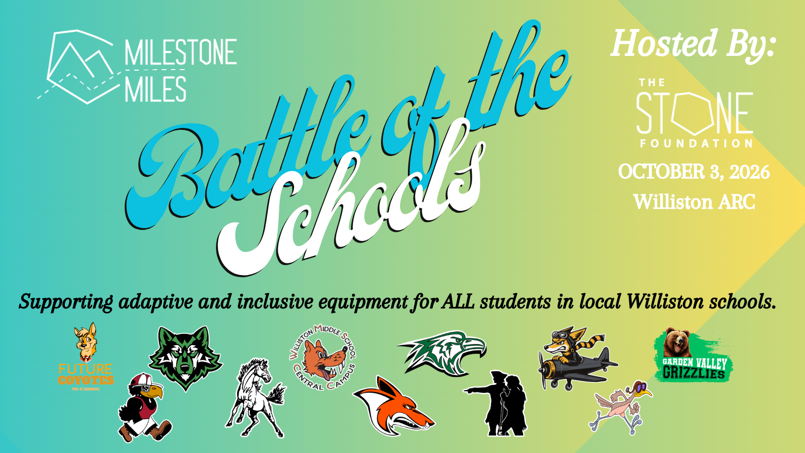 Campaign cover image for Milestone Miles 2026: Battle of the Schools!