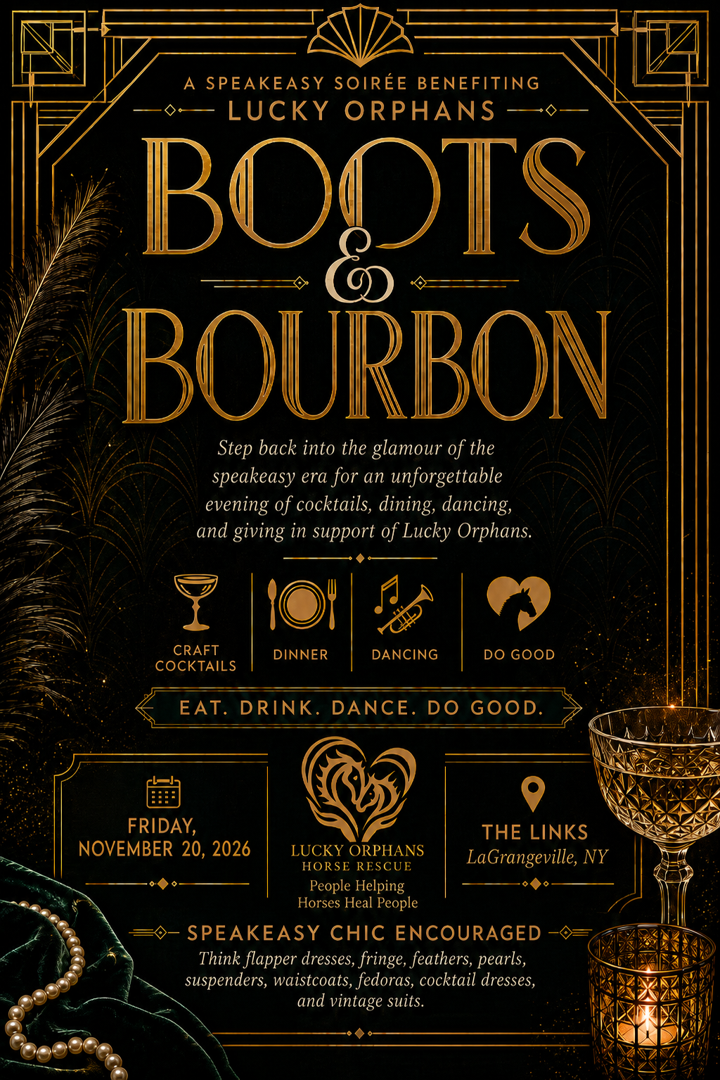 Campaign cover image for Boots & Bourbon Speakeasy