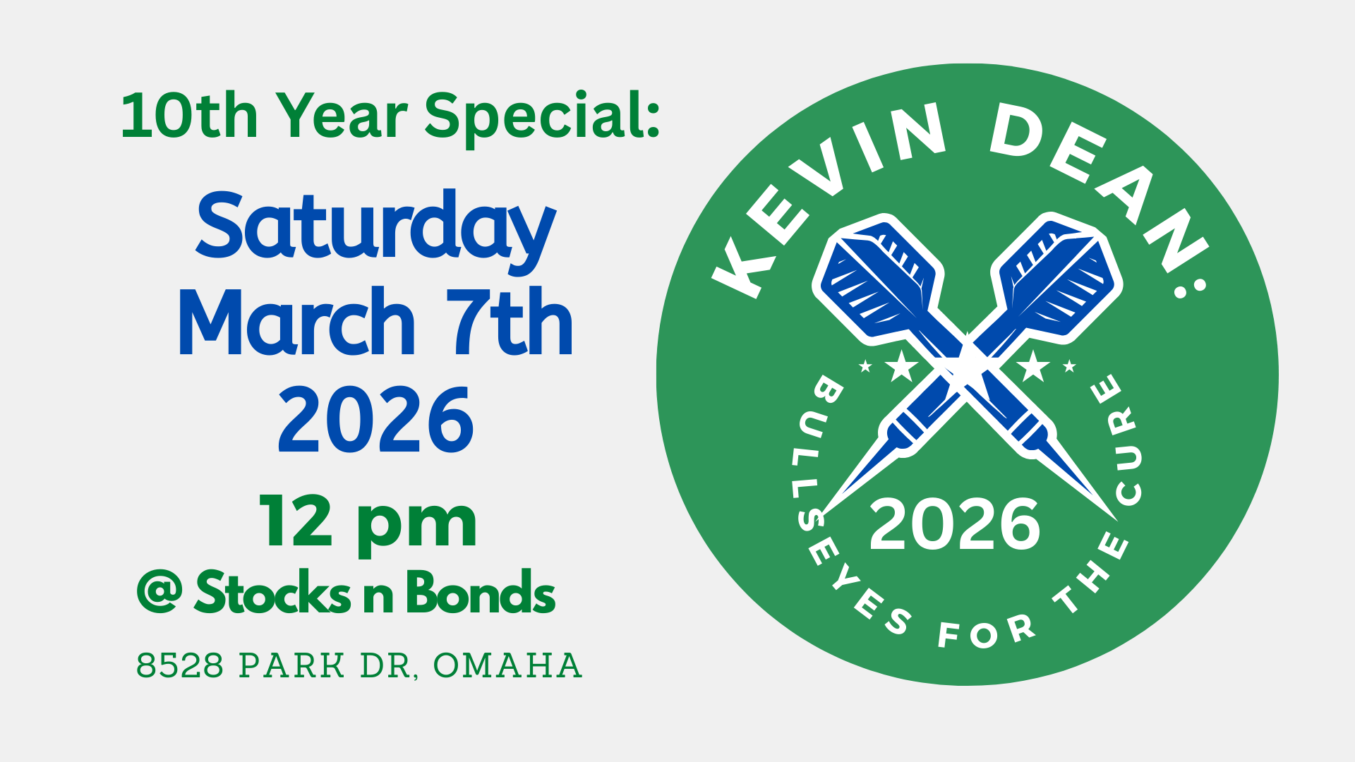 Campaign cover image for 2026 Bullseyes for the Cure Dart Tournament