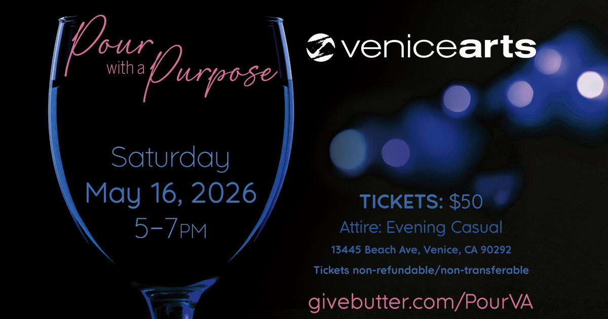 Campaign cover image for Pour with a Purpose - Venice Arts Wine Tasting Event 2026
