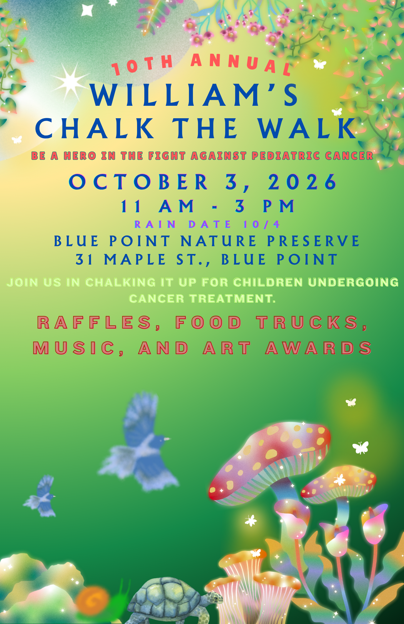Campaign cover image for 10th Annual William's Chalk the Walk