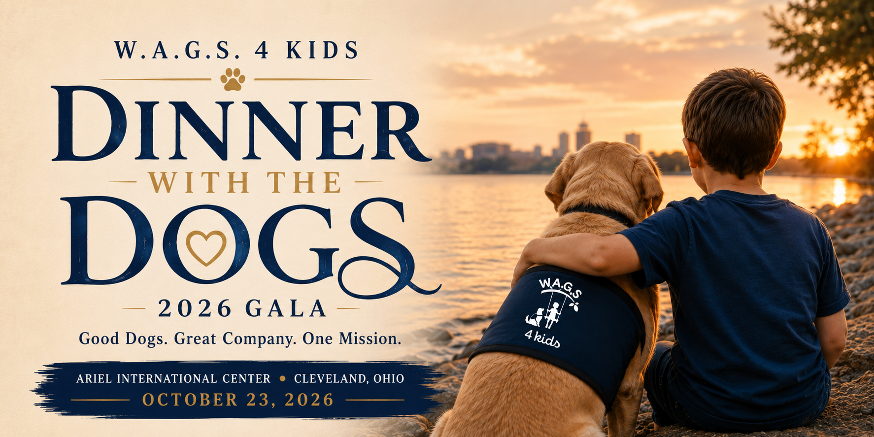 Campaign cover image for W.A.G.S. 4 Kids Gala 2026: Dinner With The Dogs