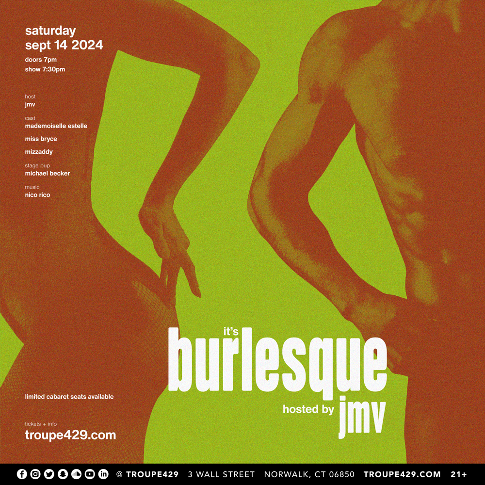 Campaign cover image for It's Burlesque SEPT show! at Troupe429 (SAT SEPT 14, 2024 // 7:30PM)
