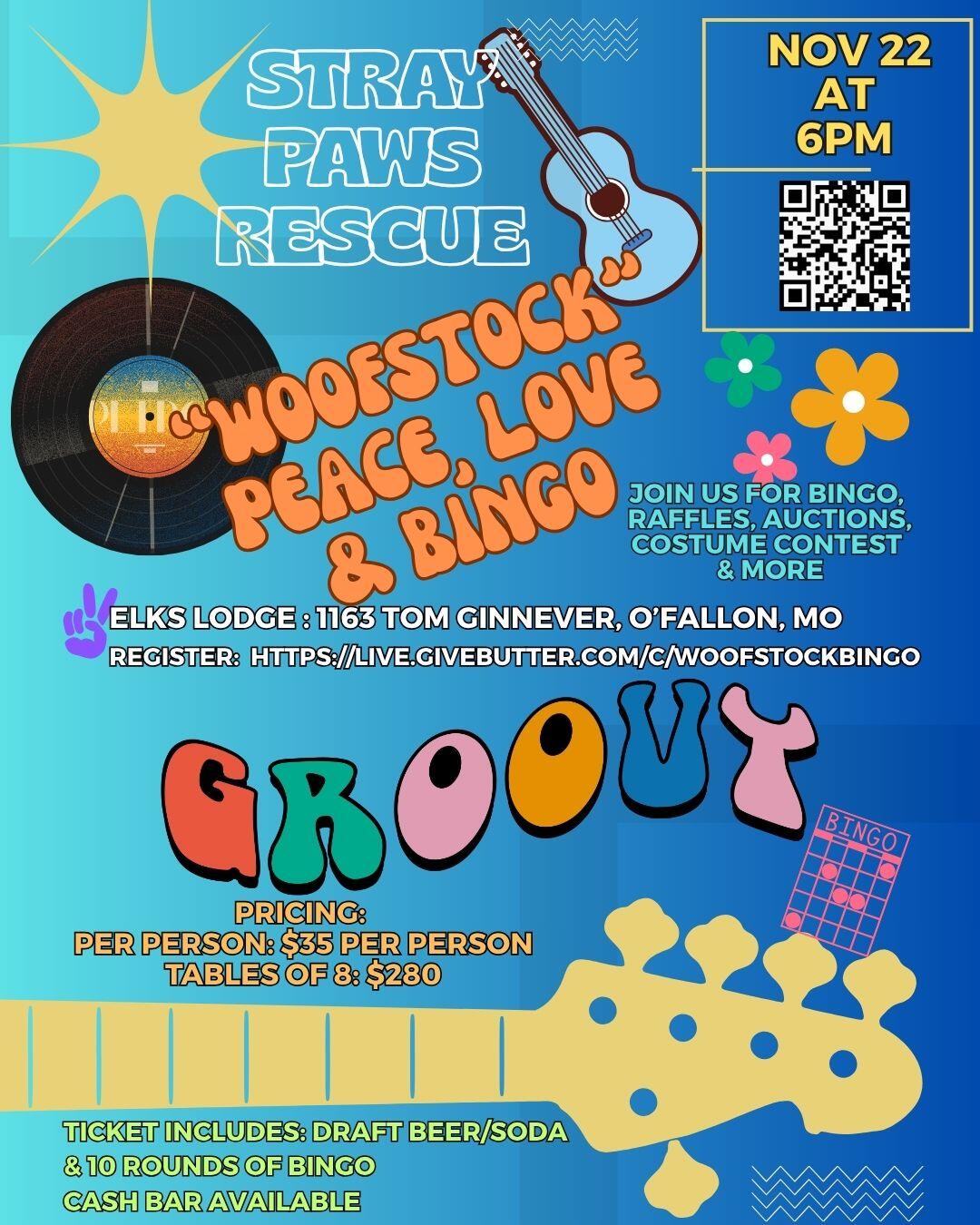 Campaign cover image for 2025 "Woofstock" BINGO